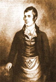 Rabbie Burns in Masonic Regalia